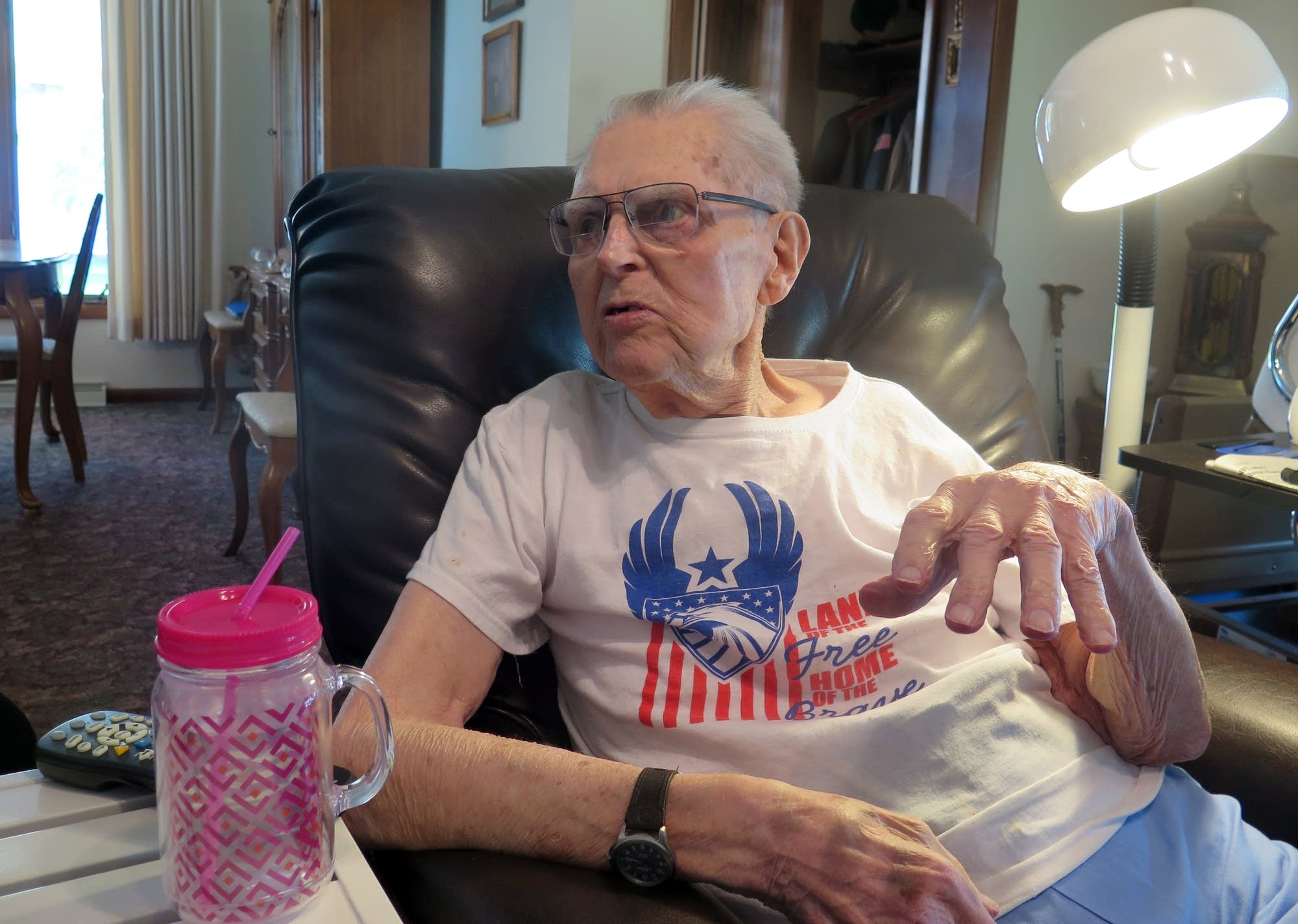Jake Ravnik, 100, of Crosby, was 6 f when the mine collapsed.