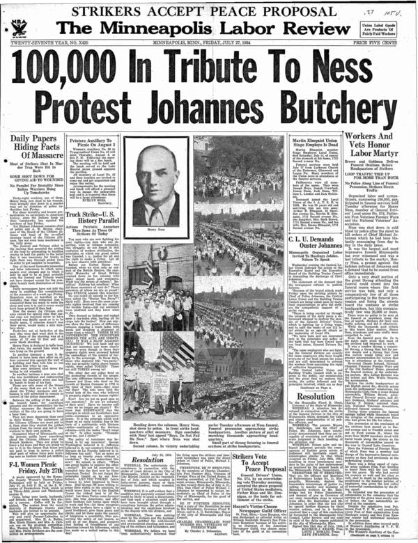 minneapolis labor review july 27, 1934