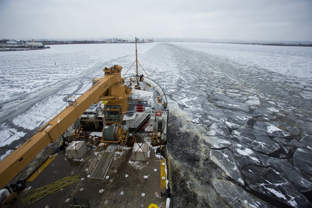 Breaking ice
