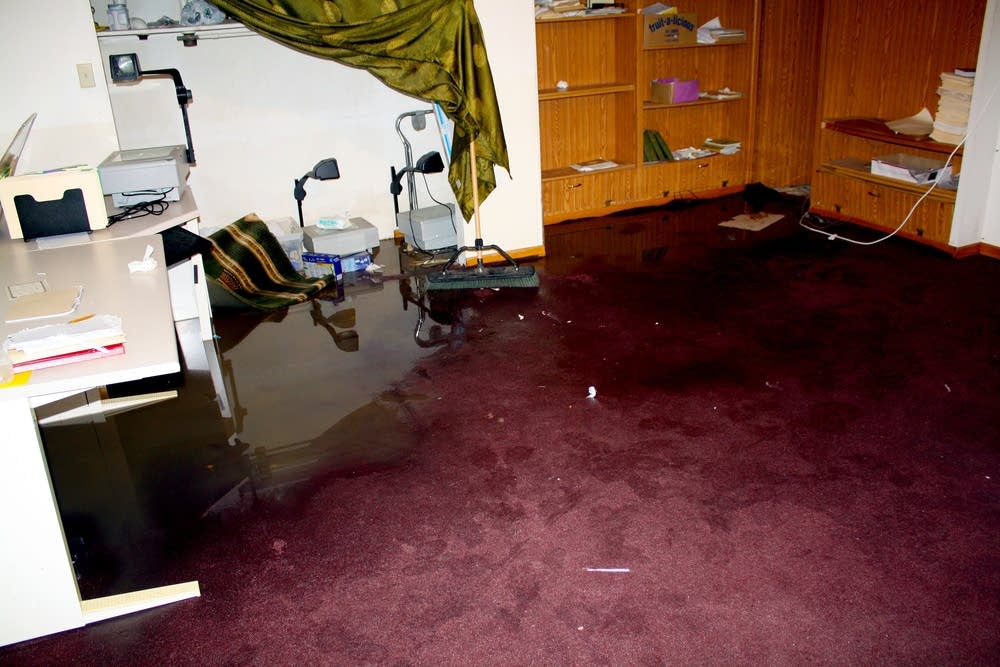 Mosque flooded