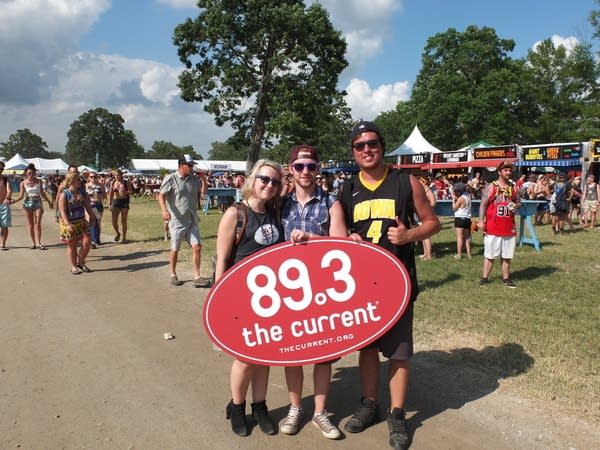 Host Jade and fans of The Current at Bonnaroo