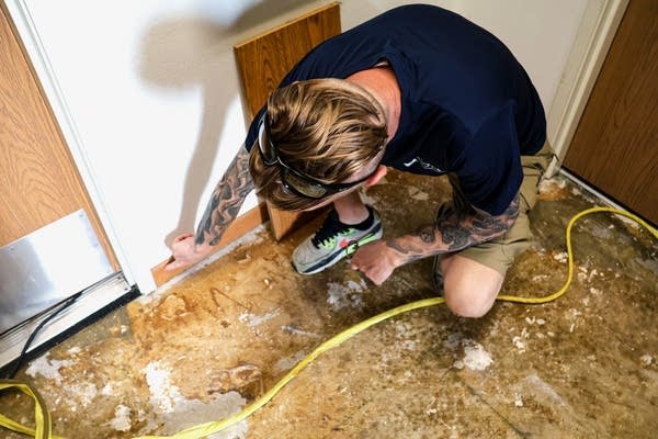 person next to floor