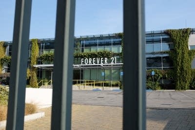 At the gates for Forever 21 HQ.
