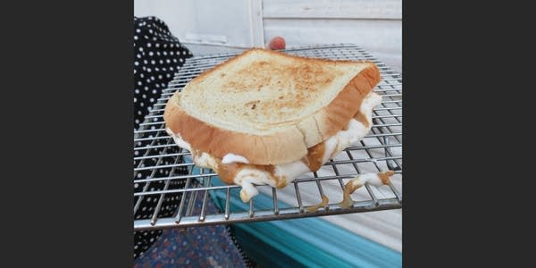 A Fluffernutter sandwich (peanut butter w/ marshmallow spread)