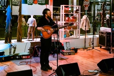 band performing on stage