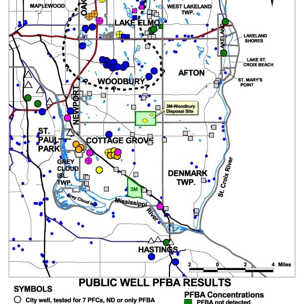 3m Water Contamination Map 3M Chemicals Found In Drinking Water Of East Metro Cities | Mpr News