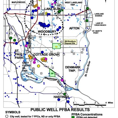 3m Water Contamination Map 3M Chemicals Found In Drinking Water Of East Metro Cities | Mpr News