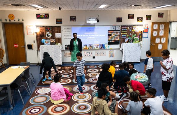 Students in a classroom
