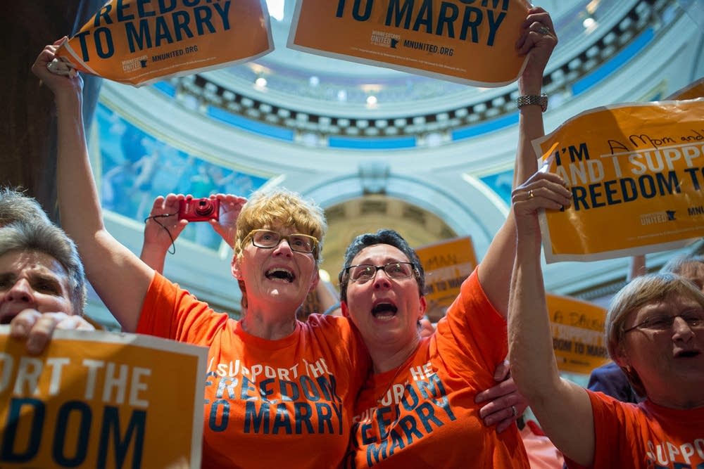 Same-sex marriage supporters