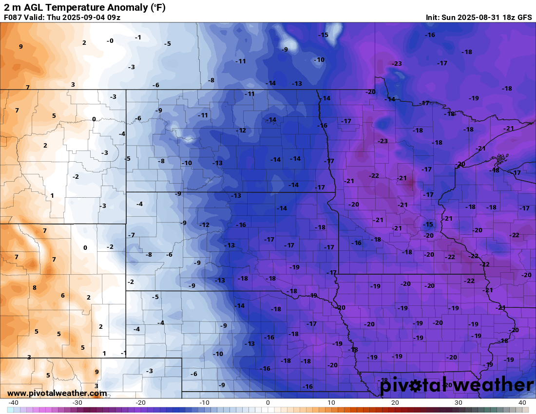 A beautiful end to August; fall changes ahead