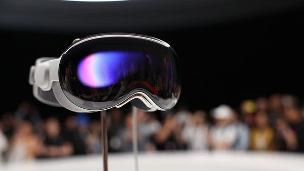 The new Apple Vision Pro headset.