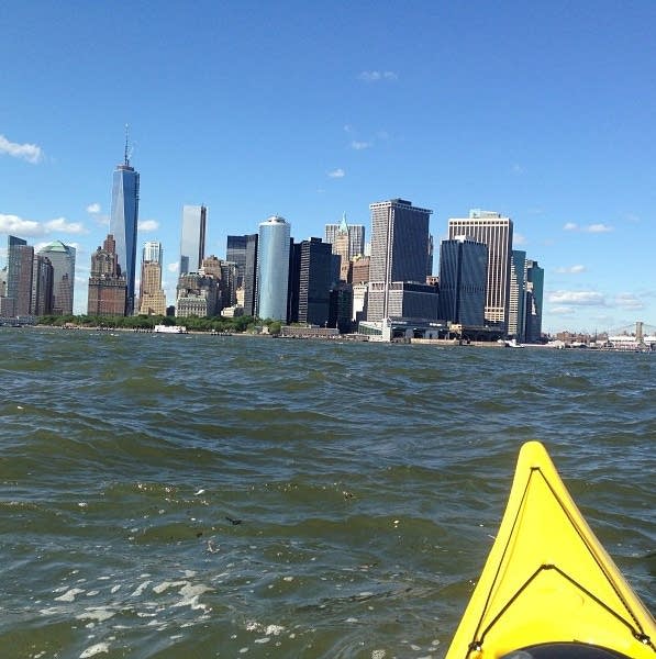New York from a kayak