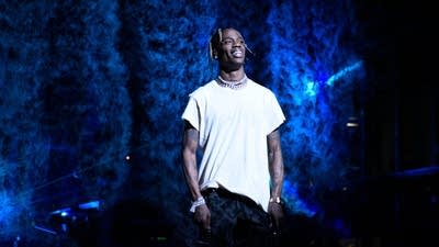 Travis Scott performs on 'Saturday Night Live'