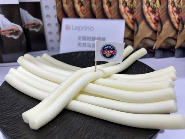 U.S. cheese displayed at the 2025 China import expo