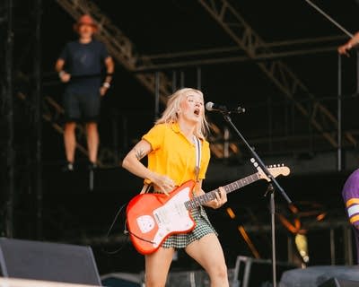 the band winona fighter performing on stage