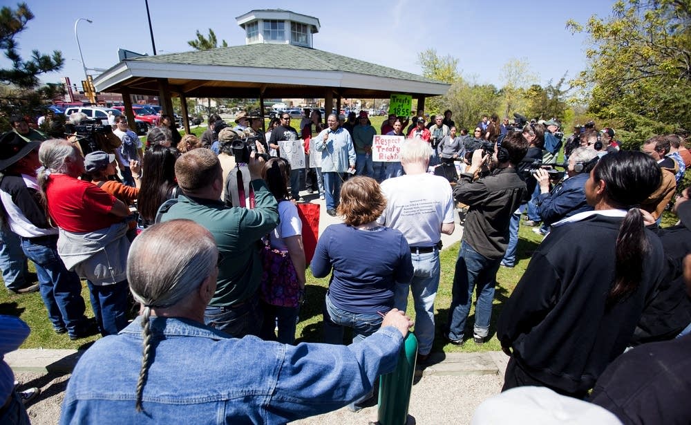 Lake Bemidji protest