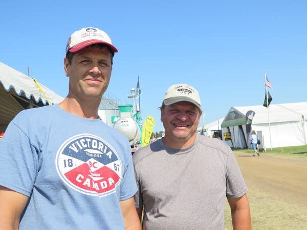 Brent Maygard, left, of Sunburg, and Dennis Schmitz of Brooten.