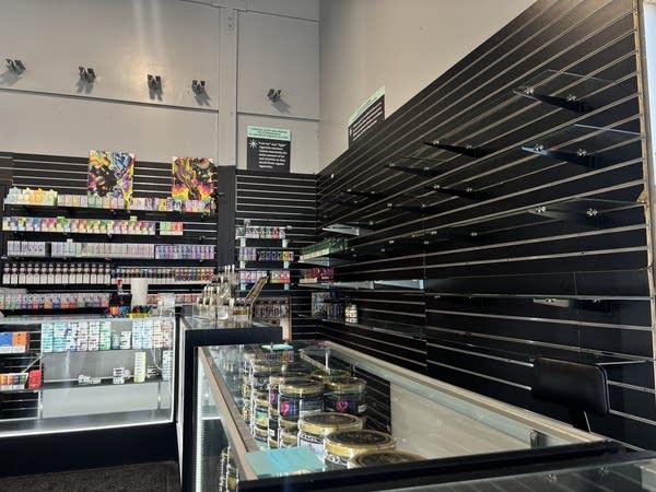 An empty shelf