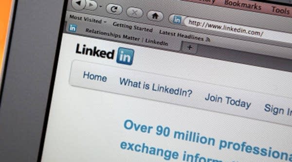 In this photo illustration, the LinkedIn logo is displayed on the screen of a laptop computer on January 27, 2011 in San Anselmo, Calif.