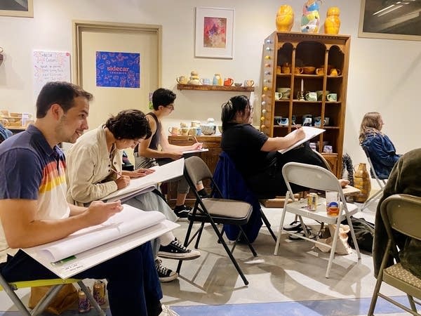 People in a classroom