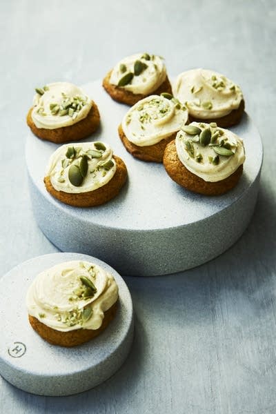 Maple Glazed Pumpkin Cookies