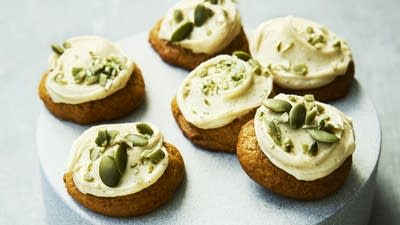 Maple Glazed Pumpkin Cookies
