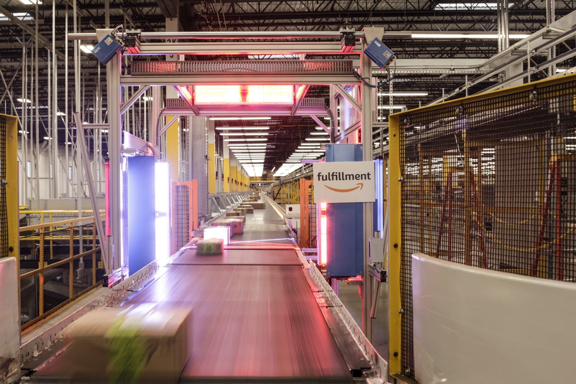 Inside the Amazon Fulfillment facility in Shakopee