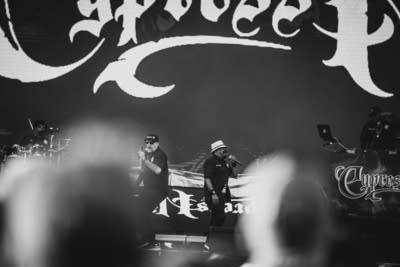 Cypress Hill performing on stage