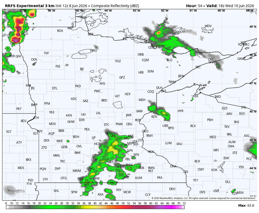 Back line of severe weather later Wednesday