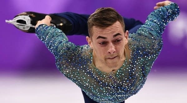 Figure skating really shines with all the benefits of 4K, says Sam Machkovech, a writer for Ars Technica. Above, USA's Adam Rippon competes in the men's free skate event during the Pyeongchang Olympics on Feb. 17.