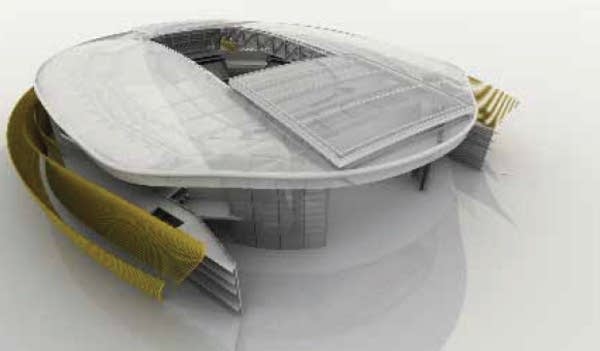 Rejected Vikings stadium design