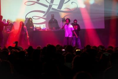 Earl Sweatshirt performing on stage