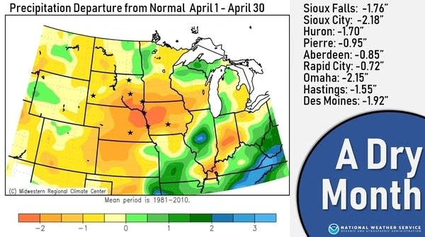 Corn belt trending dry heading into growing season