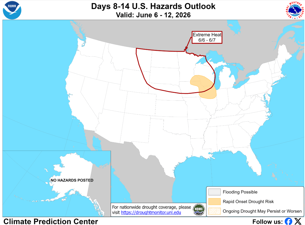 Days 8-14 Extreme Heat Risk