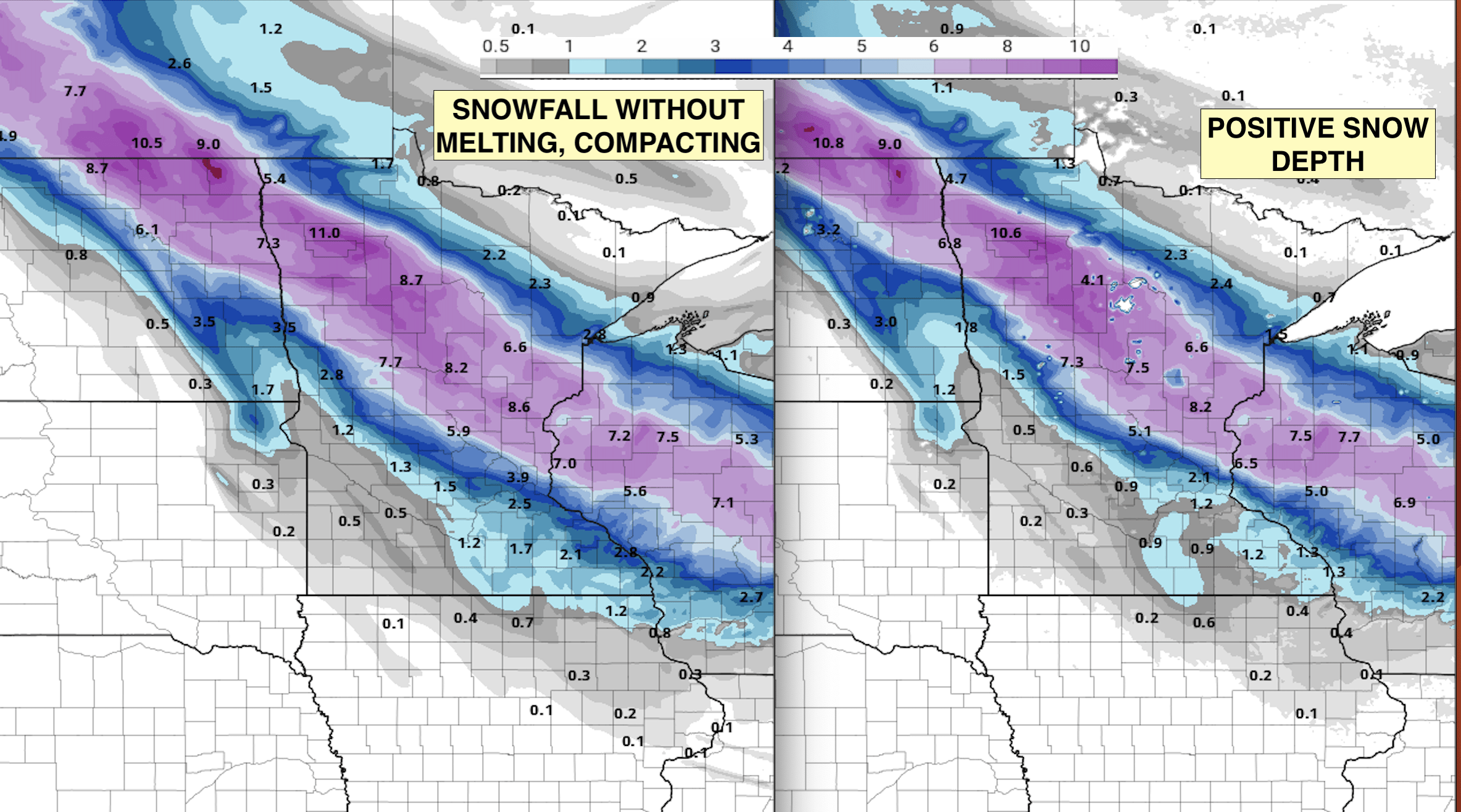snow comparisons