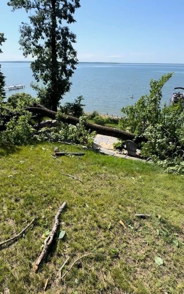 storm damage leech lake