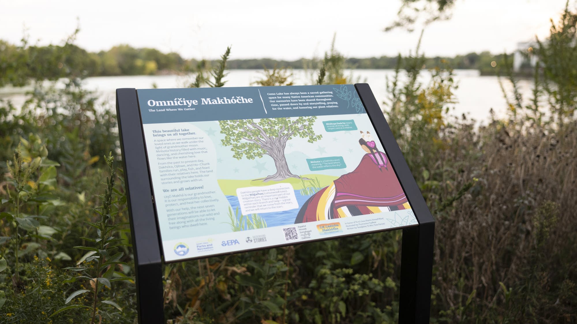 New signs teach Como Lake visitors Dakota history