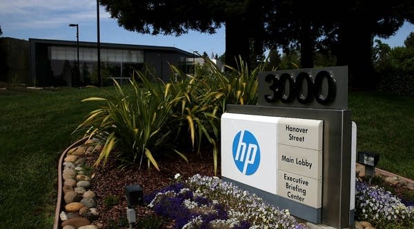 A view of Hewlett-Packard's headquarters in Palo Alto, California. 