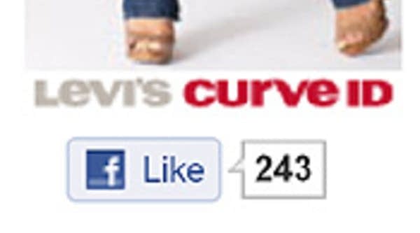 The "Like" button on the Levi's website.