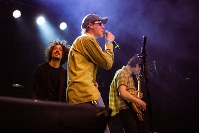 people performing on stage