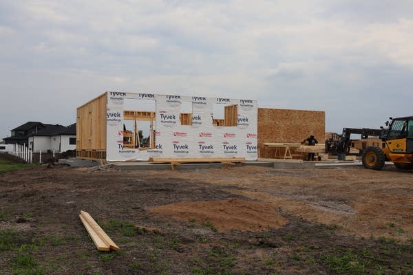 A house under construction 