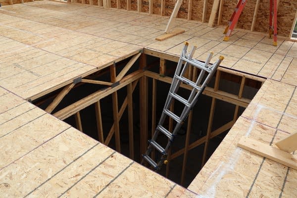 An upside down ladder