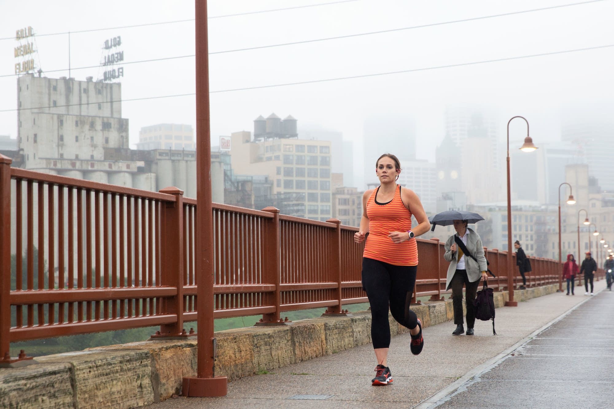 Angie Norvitch trains for the New York City Marathon.