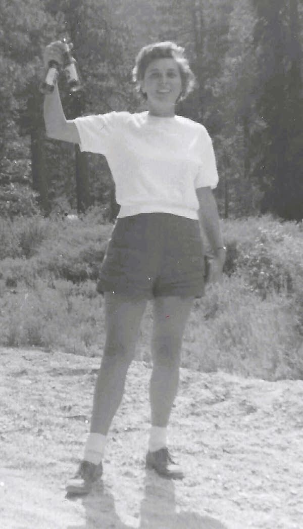 Old photograph of young woman