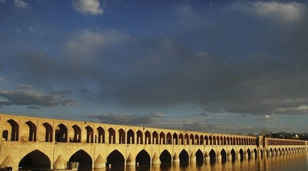 A general scenic view of the Siyo-se-pol bridge on the Zayandeh-Rood river in Isfahan, Iran. Authorities there are threatening to block the Strait of Hormuz, where 20 percent of the world's oil goes through.