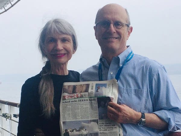 Valerie Myntti (left) and her husband Frank Sherman