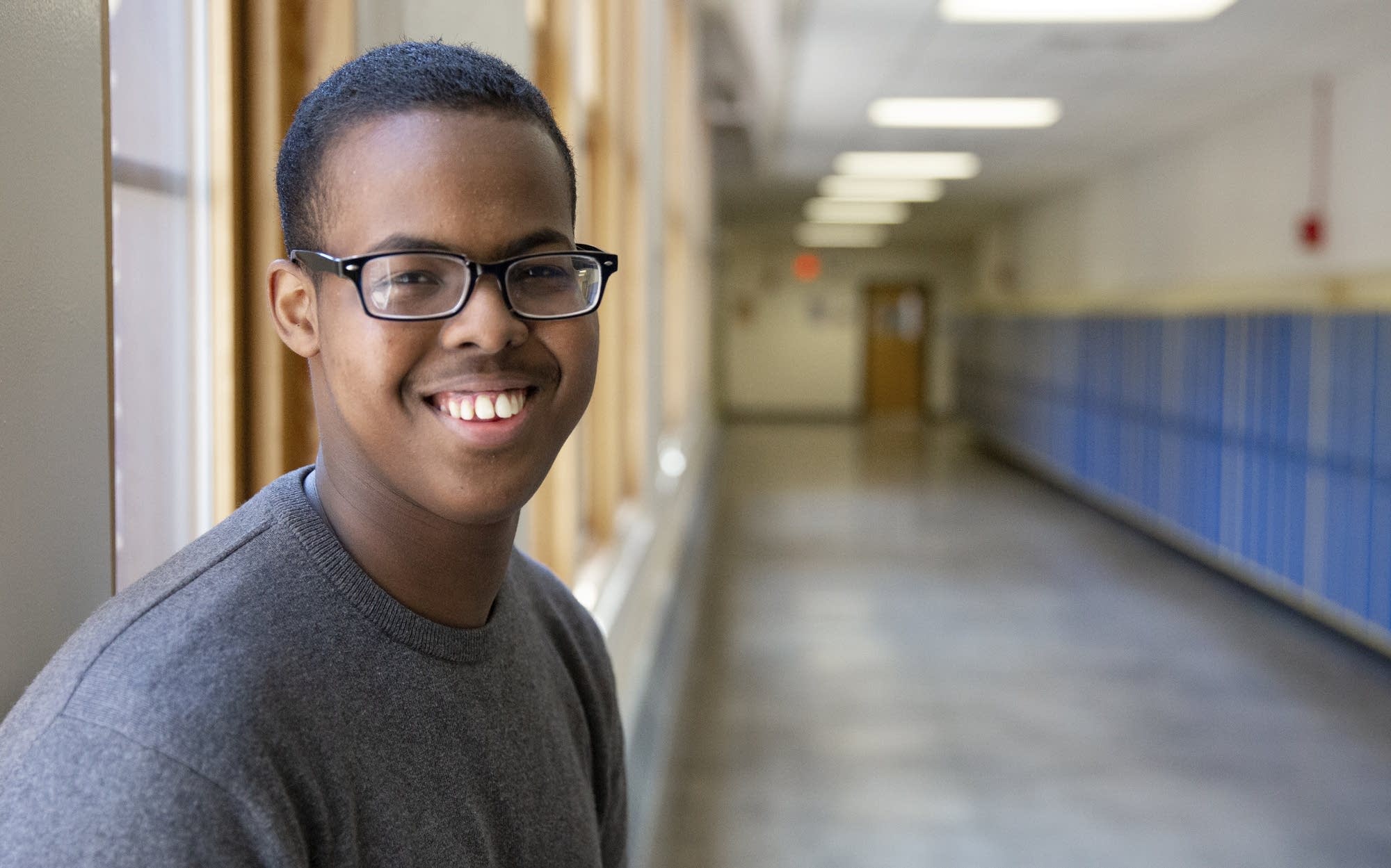 Salah Mohamed, 18, grew up speaking Somali with his parents.