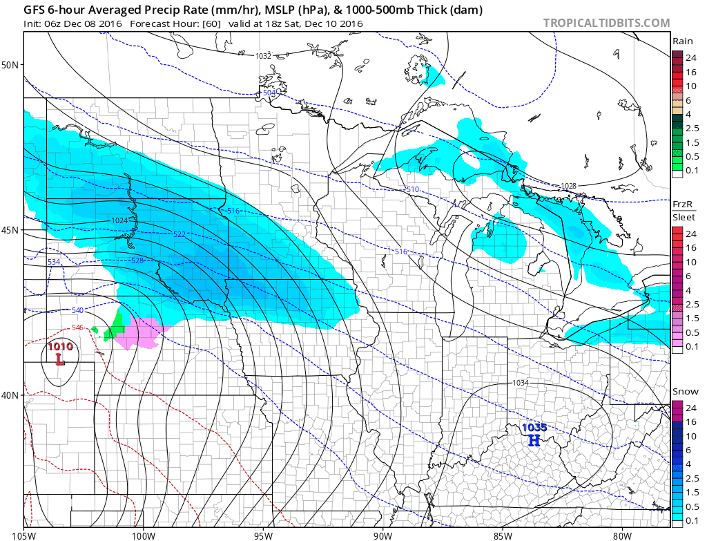 A few flakes today; enough to shovel Saturday?