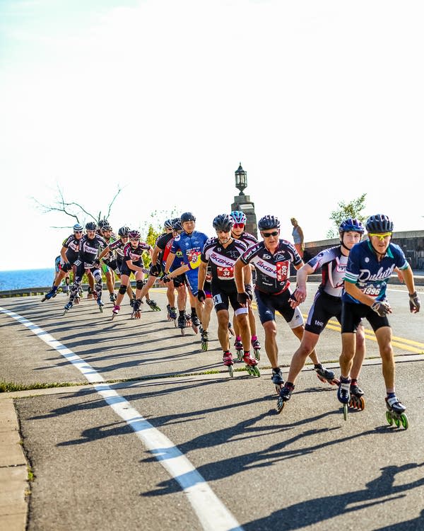 Inline skating marathon north shore
