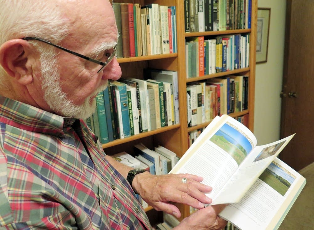 Bob Janssen showed off his new book.